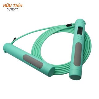 Dây Nhảy Điện Tử Cán Trụ Cao Cấp Có Đếm Số Vòng, Dây Nhảy Không Dây Có Bóng Luyện Thể Lực