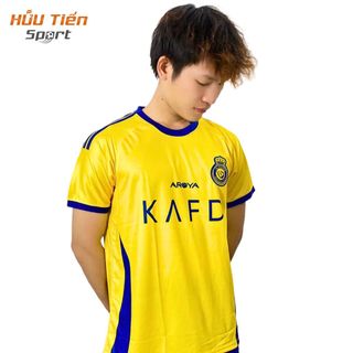 Quần Áo Bóng Đá, Đồ Đá Banh Al-Nassr, Vải Thun Lạnh Không Nhăn Không Xù Lông Thể Thao