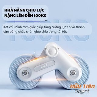 Con Lăn Tập Bụng 2 Bánh Cao Cấp Trợ Lực Thế Hệ Mới, Dụng Cụ Tập Gym Thể Dục Tại Nhà CL02 Tập Cơ Bụng