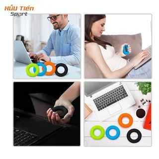 Vòng Silicon Tập Cơ Tay 30LB-50LB, Vòng Luyện Tập Cơ Ngón Tay Tiện Dụng