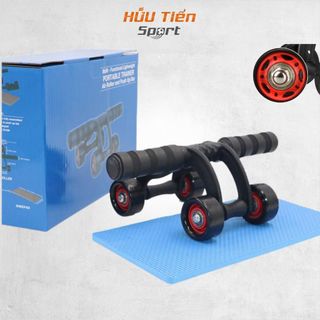 Con Lăn Tập Bụng, Dụng Cụ Tập Cơ Bụng Tập Gym Thể Dục Tại Nhà 4 Bánh Xe AB Slimmer Tập Thể Dục