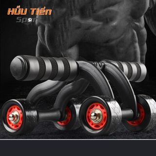 Con Lăn Tập Bụng, Dụng Cụ Tập Cơ Bụng Tập Gym Thể Dục Tại Nhà 4 Bánh Xe AB Slimmer Tập Thể Dục