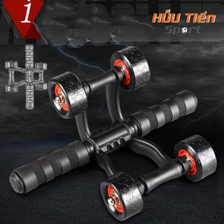 Con Lăn Tập Bụng, Dụng Cụ Tập Cơ Bụng Tập Gym Thể Dục Tại Nhà 4 Bánh Xe AB Slimmer Tập Thể Dục
