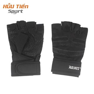 Găng Tay Tập Gym Nam Nữ Có Đai Cuốn, Bao Tay Gánh Tạ Tập Tạ Thể Hình Thể Thao Xà Đơn Cao Cấp Aolikes AL109 Chống Trơn Chống Trơn Trượt