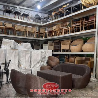 Sofa ngoài trời nhựa giả mây cao cấp giá rẻ
