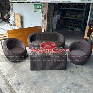 Sofa ngoài trời nhựa giả mây cao cấp giá rẻ