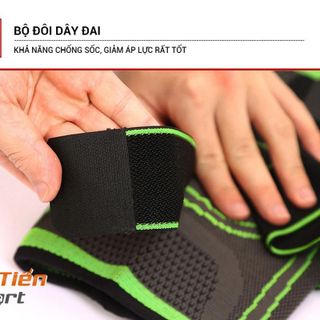 Bảo Vệ Đầu Gối, Đai Quấn Băng Bó Gối Thoáng Khí Có Đai Cuốn Aolikes AL7720 Chơi Thể Thao Tập Gym Cầu Lông Đá Banh Sport