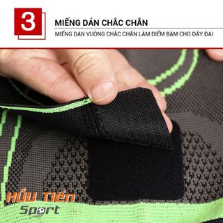 Bảo Vệ Đầu Gối, Đai Quấn Băng Bó Gối Thoáng Khí Có Đai Cuốn Aolikes AL7720 Chơi Thể Thao Tập Gym Cầu Lông Đá Banh Sport
