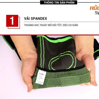 Bảo Vệ Đầu Gối, Đai Quấn Băng Bó Gối Thoáng Khí Có Đai Cuốn Aolikes AL7720 Chơi Thể Thao Tập Gym Cầu Lông Đá Banh Sport