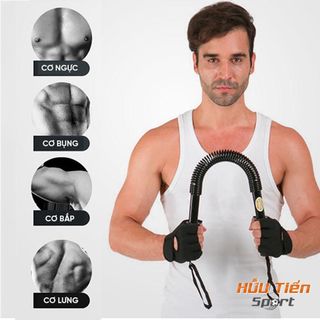 Gậy Lò Xo TiTan Tập Cơ Tay, Dụng Cụ Tập Tạ, Thanh Bẻ Cơ Tay Lò Xò Chính Hãng Cao Cấp