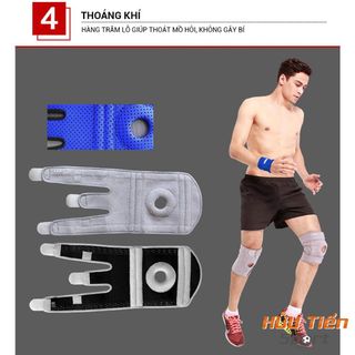 Bảo Vệ Đầu Gối, Băng Quấn Bó Gối Silicon Thủ Môn Đá Bóng Cầu Lông Bóng Chuyền Tập Gym Thể Hình Aolikes AL7912