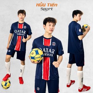 Quần Áo Bóng Đá, Đồ Đá Banh Paris Saint Germain, Vải Thun Lạnh Không Nhăn Không Xù Lông Thể Thao