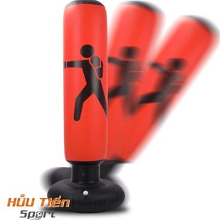 Bao Cát Đấm Bốc, Trụ Đấm Võ Thuật Luyện Phản Xạ, Tập Boxing, Bơm Hơi Cao Cấp Xoay 360 độ, Tự Động Cân Bằng