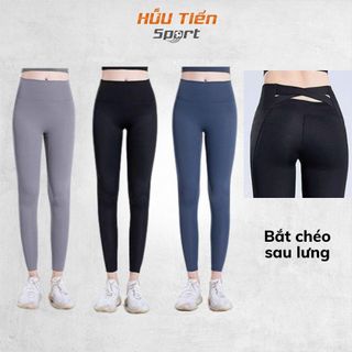 Quần Dài Tập Gym Nữ QG03, Quần Legging Thể Thao Tập Yoga, Aerobic Kiểu Dáng Đan Chéo Ôm Sát, Co Dãn Tốt, Lưng Cao Tôn Dáng, Thấm Hút Mồ Hôi Tốt Sport