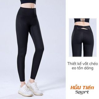 Quần Dài Tập Gym Nữ QG03, Quần Legging Thể Thao Tập Yoga, Aerobic Kiểu Dáng Đan Chéo Ôm Sát, Co Dãn Tốt, Lưng Cao Tôn Dáng, Thấm Hút Mồ Hôi Tốt Sport