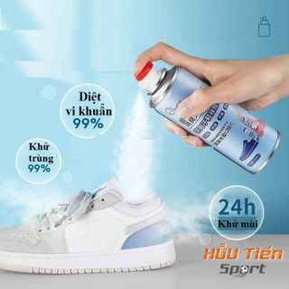 Bình Xịt Khử Mùi Giày 260ml Công Nghệ Bạc AG+, Chống Hôi Chân, Ngăn Mồ Hôi, Diệt Khuẩn, Hiệu Quả Đến 24h