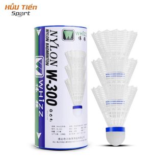 Ống Cầu Lông Nylon Thương Hiệu Whizz Chính Hãng, Quả Cầu Lông Nylon Nhựa Bền Màu Trắng Vàng