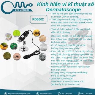 Kính hiển vi kỹ thuật số không dây Dermatoscope