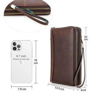 Ví cầm tay nam da bò thật MC1044