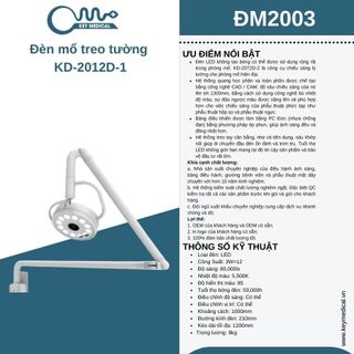 Đèn mổ treo tường KD-2012D-1
