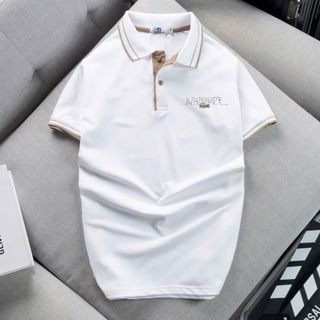 Áo thun cổ bẻ xuất khẩu logo thêu