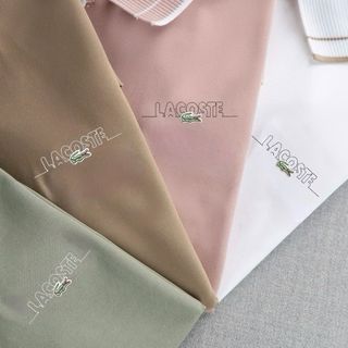 Áo thun cổ bẻ xuất khẩu logo thêu