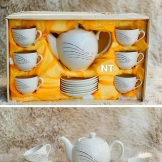 Bộ ấm tách trà HÀN QUỐC sứ cao cấp