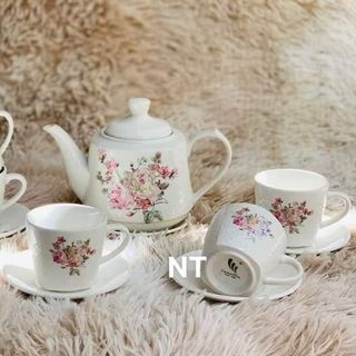 Bộ ấm tách trà HÀN QUỐC sứ cao cấp