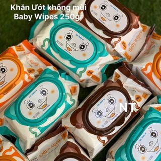 Khăn Ướt không mùi Gấu Baby Wipes 250gr