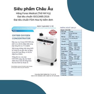 Máy tạo oxy 5 lít FORAS OXY500