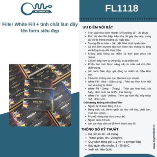 FiIIer White Fill kết hợp tinh chất làm đầy lên form siêu đẹp