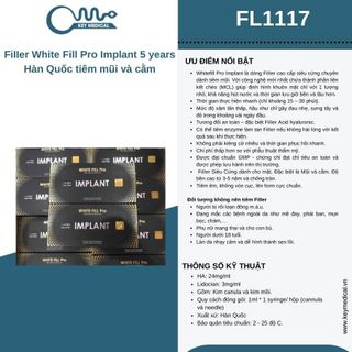 FiIIer White Fill Pro Implant 5 years Hàn Quốc tiêm mũi và cằm