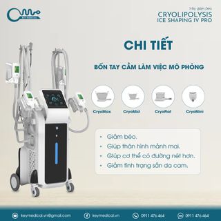 Máy giảm béo 4 tay cầm cryolipolysis (IS4)
