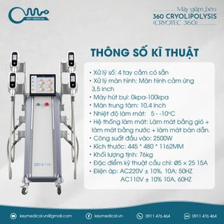 Máy giảm béo 360 cryolipolysis (CRYOTEC 360)