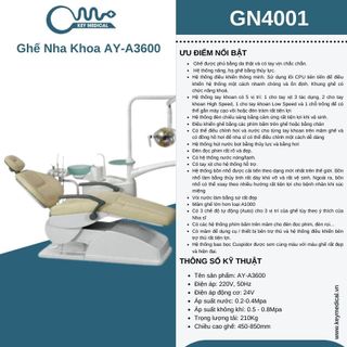 Ghế nha khoa AY-A3600