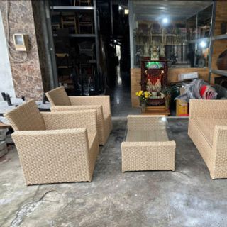 Thanh lý gấp 25 bộ sofa nhựa giả mây giá rẻ hàng mới