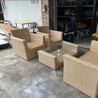 Thanh lý gấp 25 bộ sofa nhựa giả mây giá rẻ hàng mới