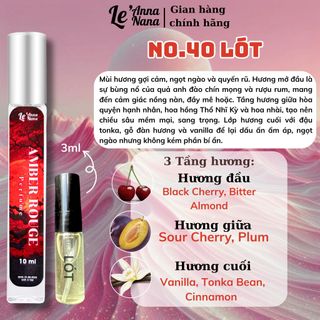 No.40 Lót Amber Rouge - Nước hoa nữ 10ml siêu hot hit - Tarohoko