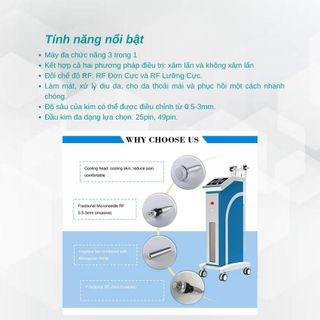Máy phi kim điều trị sẹo RF Fractional Microdermabrasion TB88
