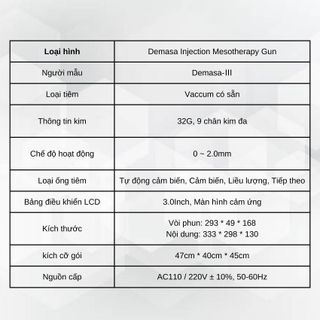 Máy tiêm dưỡng chất Demasa-Ⅲ