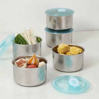 Hộp Đựng Inox Thực Phẩm Tròn 450ML