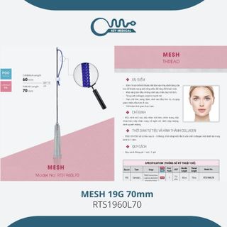 Chỉ nâng cơ MESH 19G 70mm