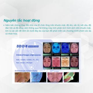 Máy phân tích da D8 công nghệ phân tích 3D