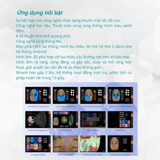 Máy phân tích da D8 công nghệ phân tích 3D
