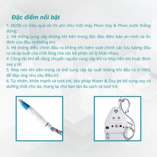 Máy chăm sóc da điều trị mụn M206 công nghệ Oxy Jet Peeling