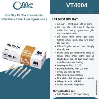 Kim gây tê nha khoa Morita Nhật Bản (1 cái, loại người lớn)