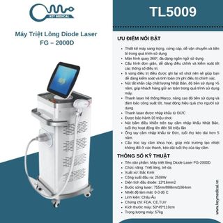 Máy triệt lông Diode Laser FG - 2000D