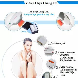Máy xoá xăm điều trị sắc tố NdYAG kết hợp triệt lông IPL TB762
