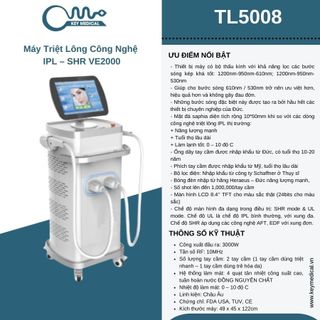 Máy triệt lông công nghệ IPL - SHR VE2000