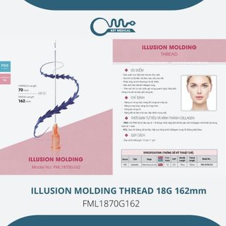 Chỉ nâng cơ ILLUSION MOLDING THREAD 18G 162mm